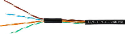 Kabllo rrjeti Conotech UTP, CAT 5E, 500m, e zezë