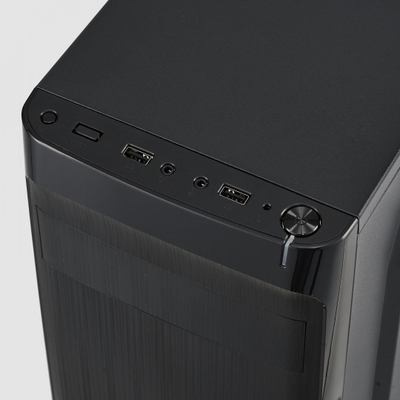 Kuti PC Serioux CLASSIC, Middle Tower ATX, pa furnizues energjie, e zezë