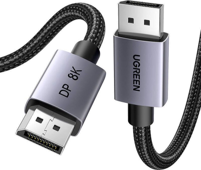 Kabllo DisplayPort Ugreen DP120, 1.4, 1m, e zezë