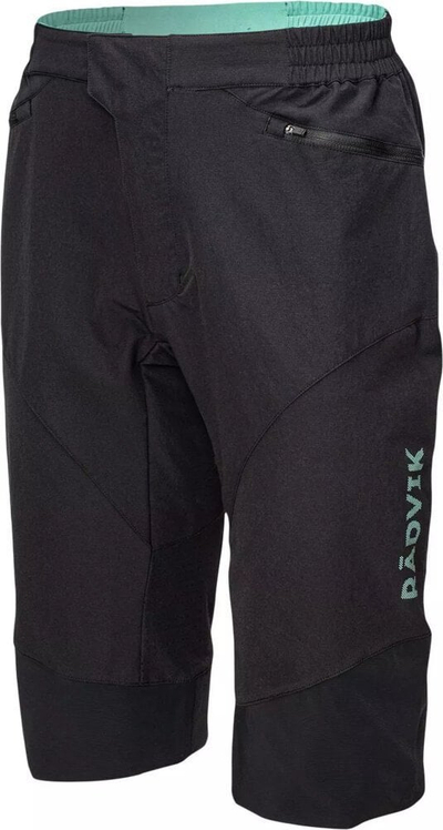 Pantallona biçiklete Radvik Xray Shorts GTS M, material elastik, me reflektues, të zeza