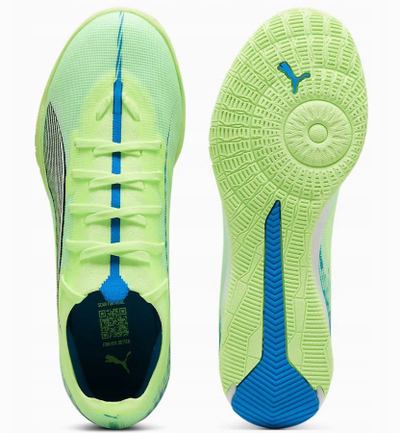 Внатрешни футбалски копачки PUMA Ultra Match It, машки, бр. 42.5, зелени со бела