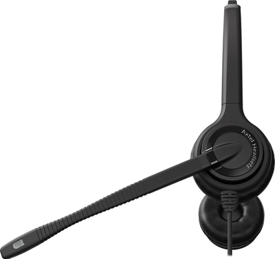 Kufje Axtel Elite UC, USB A, stereo, me mikrofon, të zeza