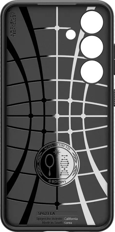 Kapak telefoni Spigen Liquid Air për Samsung Galaxy S24, mat, i zi