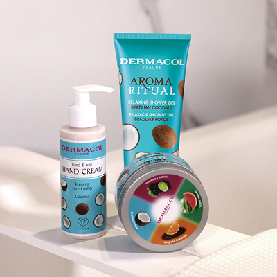 Xhel dushi Dermacol Brazilian Coconut Aroma Ritual, 250 ml