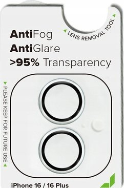 Mbrojtës kamerë JCPal Preserver për iPhone 16 16 Plus, xham i temperuar 9H, transparent
