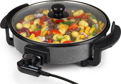 Електричен тиган Tristar PZ-2963 Party Pan, 1.5 kW, нелеплива обвивка, сиво-црн