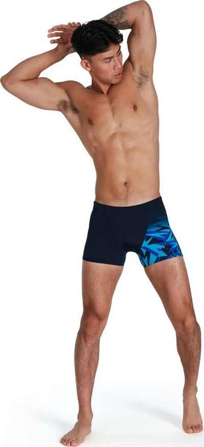Rroba banje për burra Speedo Hyper Boom V-Cut Aquashort, ECO Endurance+, të zeza