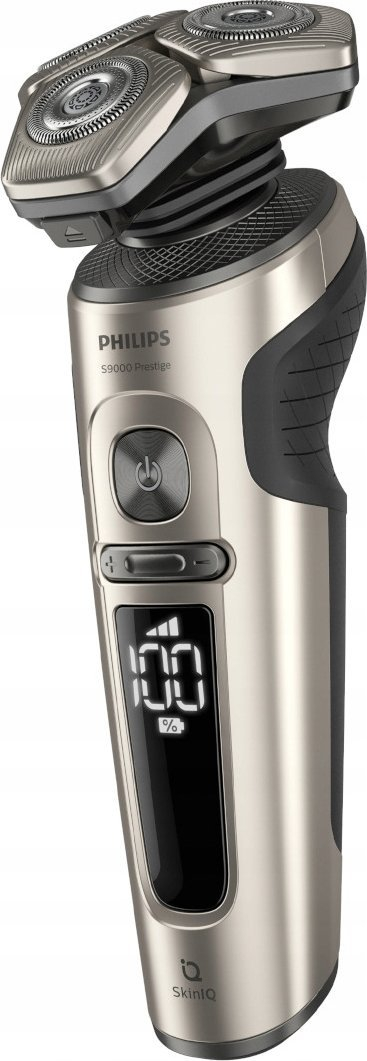 Rroje elektrike Philips Series 9000 Prestige SP9883/36, SkinIQ, me stacion pastrimi, ngjyrë metalike
