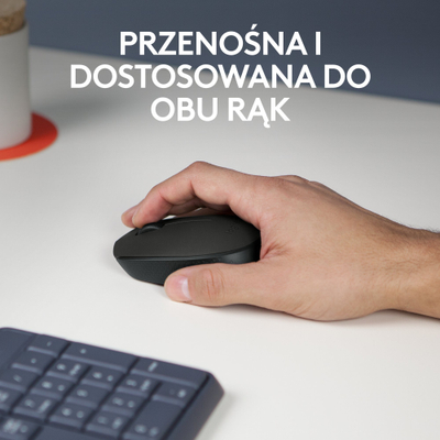 Maus Logitech M171 Wireless, 2.4 GHz, me mousepad Studio Series, i zi