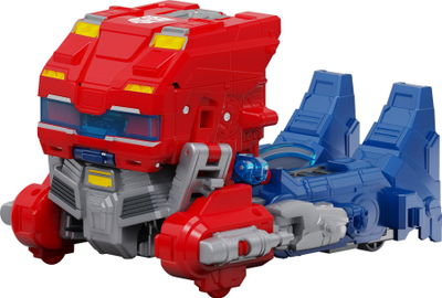 Lodër figurë Transformers One Power Flip Optimus Prime, interaktive, me dritë edhe zë, kuqe blu gri