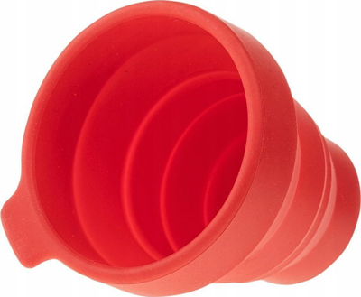 Gotë palosëse ELBRUS Foldcup, 130 ml, silikoni, e kuqe