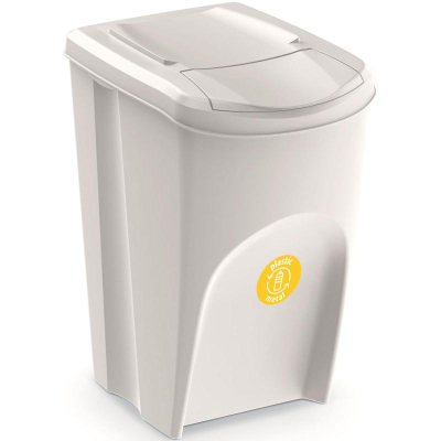 Set koshash plehrash Prosperplast Sortibox IKWB35S3, 3x35L, për riciklim, gri e hapur