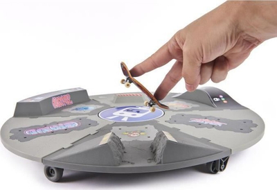 Lodra park skate motorik Tech Deck Shredline 360, X-Connect, me fingerboard, gri
