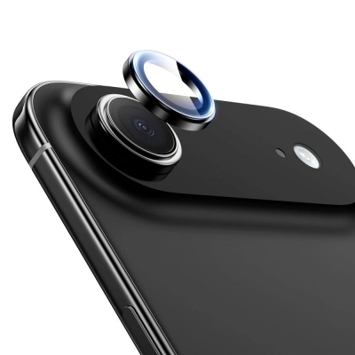 Mbrojtës kamere Tech-Protect Camring Fit+ për iPhone 17 Air Pro, xham i fortë, vendosje e thjeshtë, i zi