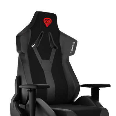 Karrige gaming Genesis Nitro 650, e rehatshme, me mbështetëse krahësh që rregullohen, e zezë