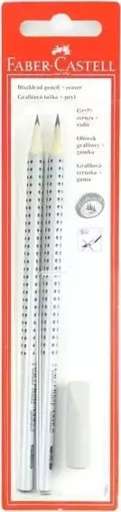 Kapakë lapsi Faber Castell Grip 2001 HB B, me gomë, 2 copë