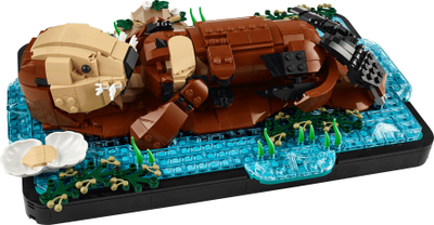 Set LEGO Ideas 21366 Floating Otters, model dekorativ, mbi 1200 pjesë, shumëngjyrësh