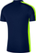 Bluzë polo burrash Nike DF Academy 23, Dri FIT, 100% poliestër, blu e errët me neon