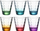 Set gotash LEONARDO OPTIC, 215 ml, bazë shumëngjyrëshe, 6 copë