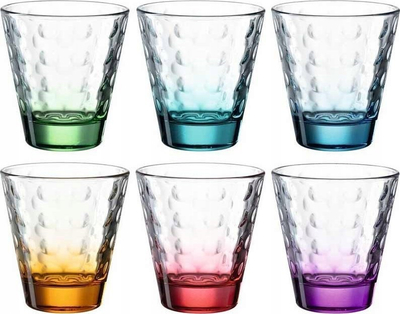 Set gotash LEONARDO OPTIC, 215 ml, bazë shumëngjyrëshe, 6 copë