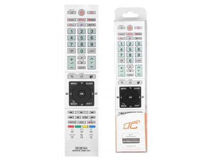 Telekomandë universale Lamex RM-L1328 për Toshiba, me butonat Netflix, YouTube, Rakuten, suport 3D, ngjyrë e zezë
