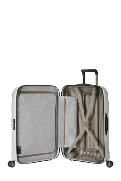 Valixhe Hard Me 4 Rrota Samsonite C-Lite 75/28 Ngjyrë Off White