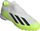 Këpucë futbolli Adidas X Crazyfast.3 LL TF ID9346, turf, pa lidhëse, të bardha me neone