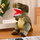 Lodër pellushi dinosaurus, teksturë lëkure, 32cm, i gjelbër
