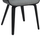 Karrige ngrënieje Netto 55x56x83,5Hcm (HM9976.02), zezë/ gri