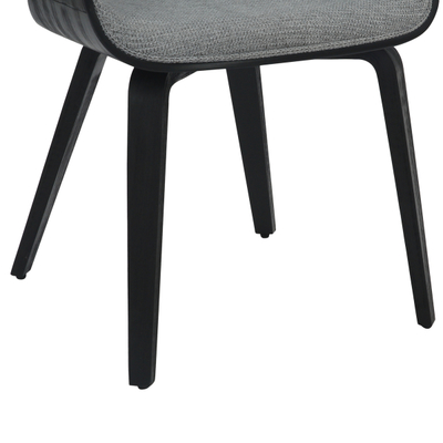 Karrige ngrënieje Netto 55x56x83,5Hcm (HM9976.02), zezë/ gri