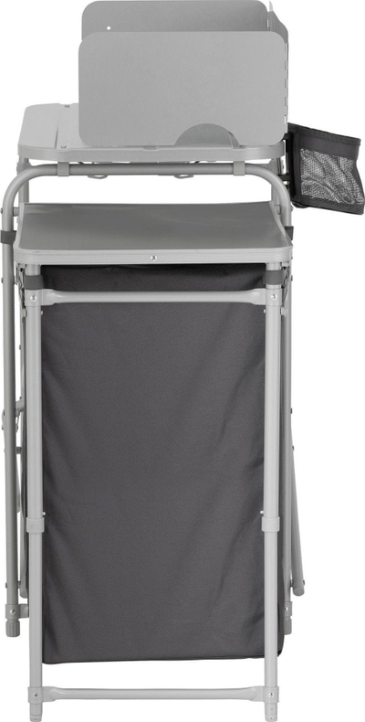 Stendë gatimi Coleman Cooking Stand, me rafte dhe dollap tekstili, e palosshme, gri