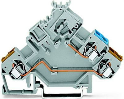 Терминален блок Wago 280-562, за пресостат и термостат, 2.5mm², сив