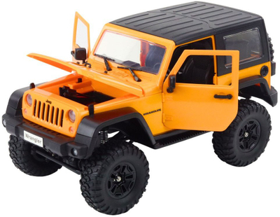 Makina me telekomandë Jeep Wrangler Rock Crawler, 1:14, 4x4, portokalli