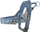 Parzmore për qen Hurtta Razzle Dazzle, 22-26", blu Bilberry