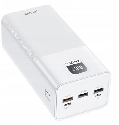 Power bank Proove Giant PBGI99320002, 40000mAh, 100W, i bardhë