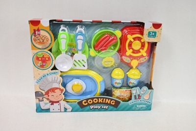 Set lodrash kuzhine Cooking Play Set, plastik, për fëmijë 3+, shumëngjyrësh