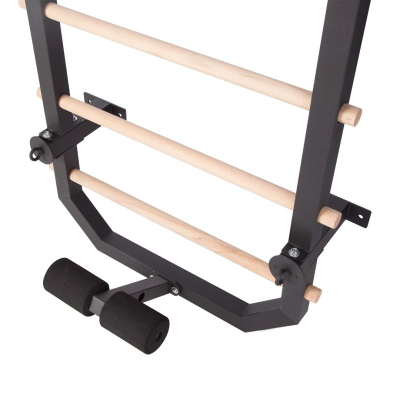 Ribë sportive muri HMS DW2708, hekur dhe dru, 223cm, e zezë