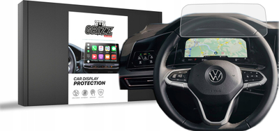 Folie mbrojtëse ekrani GRIZZ MatteScreen për Volkswagen Golf 8, 10.25\", kundër shenjave të gishtave, mat