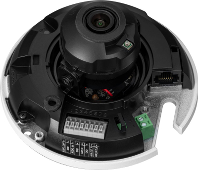 Kamerë dome IP BCS P DPIP24FSR3 Ai2, 4 Mpx, lente 2.8 mm, e bardhë