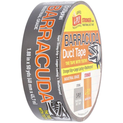 Shirit ngjitës Barracuda Duct Tape, 48mm x 45.7m, portokalli