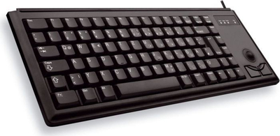 Tastierë Cherry G84 4400, ultra e hollë, me trackball, e zezë