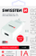 Karikues Swissten, 1 x USB-A 1 A, i bardhë
