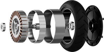 Trotinet elektrik Segway Ninebot E2 Plus B II, palosës, i zi gri