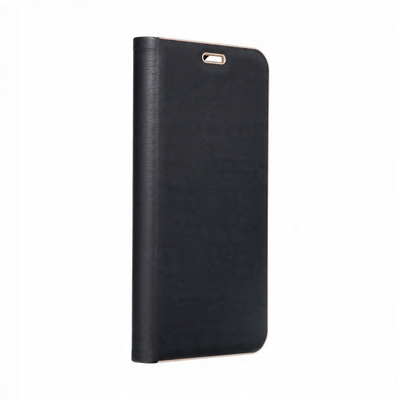 Këllëf libri Luna Book Gold për Xiaomi Redmi 14C, me mbrojtje të plotë, i zi