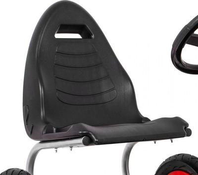 Go kart me pedale Ramiz Full Ahead Air, për fëmijë, sedilje ergonomike, i kuq