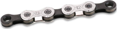 Zinxhir biçiklete KMC X12, 12 marshe, Silver Black