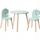 Set tavoline me 2 karrike Home Styling Collection, dru MDF, me dinosaur, me ngjyra