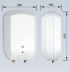 Bojler elektrik Kospel POC.G-5 Luna Inox, 5L, 2000W, inoks