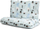 Set shtrati për kalama Sensillo Little Deer, 2 pjesë, 100x135 cm, gri me figura dreri