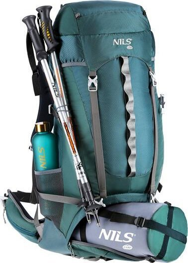 Çantë shpine për hiking NILS Camp NC1949 Bergen, 65L, e gjelbër